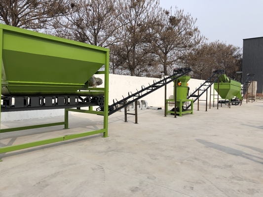 1-8 t/h Capacidade Fertilizante orgânico em pó Equipamento de fabricação com tensão personalizada