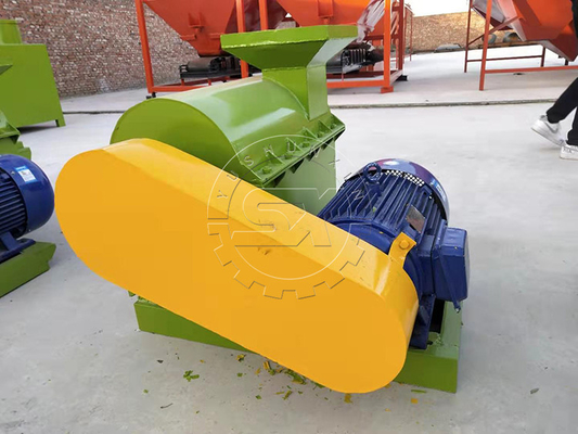 Máquina de trituração de materiais de fertilizantes de composto em pó com potência de 1000-8000 kg/h