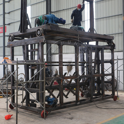 Turner profissional de composto de tipo ranhura de 2800 KG para produção de composto de minhoca ideal