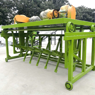 1.5kw Turner de composto com motor móvel tipo ranhura para o processamento de esterco de frango de pequeno porte