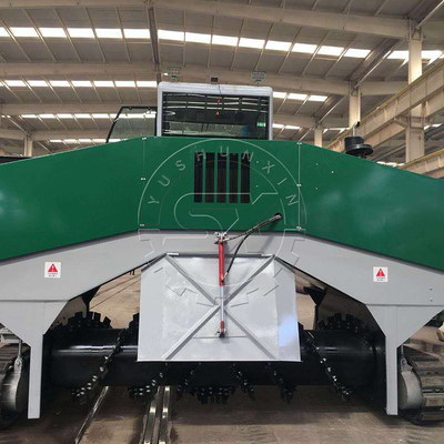 Máquina de mistura automática de fertilizantes de compostagem turner avançada para 10 toneladas por dia