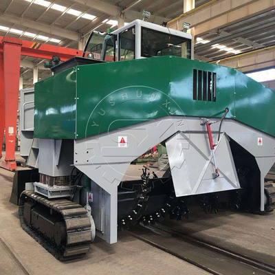 Máquina de mistura automática de fertilizantes de compostagem turner avançada para 10 toneladas por dia