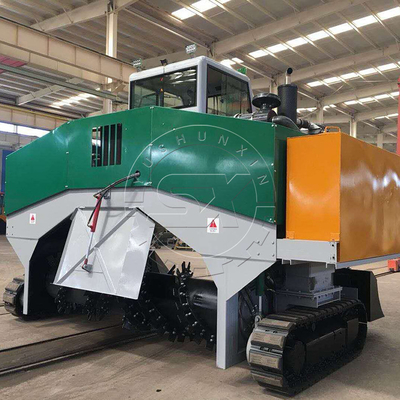 Máquina de mistura automática de fertilizantes de compostagem turner avançada para 10 toneladas por dia