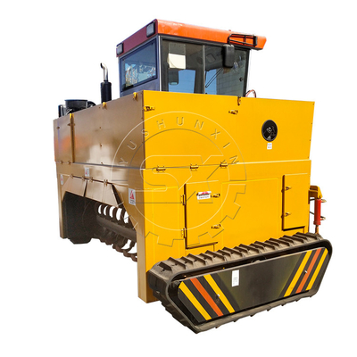 Máquina de mistura de composto Turner Crawler Walking Fertilizante orgânico Máquina de torneamento de composto