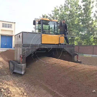 Máquina de mistura de composto Turner Crawler Walking Fertilizante orgânico Máquina de torneamento de composto