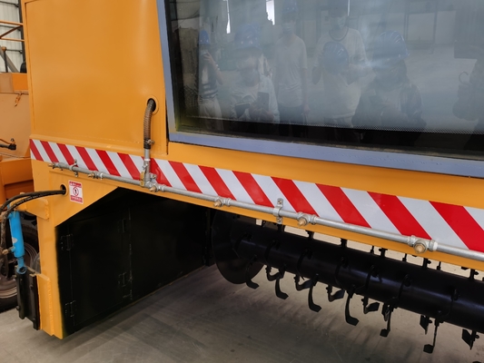 Nível de segurança elevado Turner de composto tipo windrow crawler para motores a diesel e profissionais