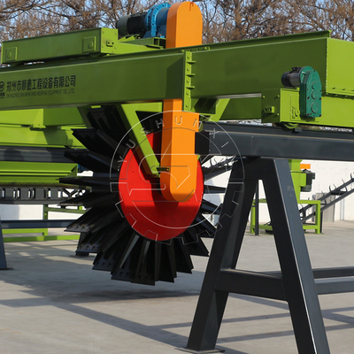 YSX Fermentação de estrume Fermentação orgânica Equipamento Tipo de roda Turner de composto