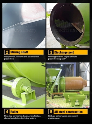 Equipamento de mistura de fertilizantes BB de capacidade de 1500 kg para linha de produção de mistura a granel