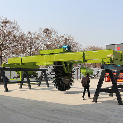 Fertilizante orgânico de baixo consumo energético Tipo de roda Turner de composto para explorações agrícolas 10000 KG