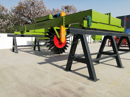 Fertilizante orgânico de baixo consumo energético Tipo de roda Turner de composto para explorações agrícolas 10000 KG