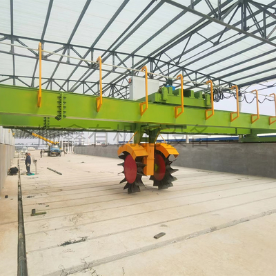 Fertilizante orgânico de baixo consumo energético Tipo de roda Turner de composto para explorações agrícolas 10000 KG