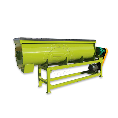 Triturador de estrume de vaca de 3-5 t/h e misturador de materiais NPK para produção de fertilizantes orgânicos