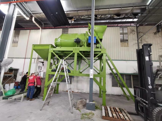 Máquina de mistura de grânulos de fertilizantes para mistura a granel com agitador a motor elétrico