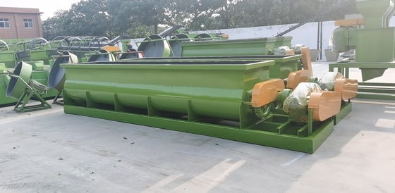 5 a 10 t/h de capacidade Misturador horizontal de eixo duplo Perfeito para produção de fertilizantes 2024