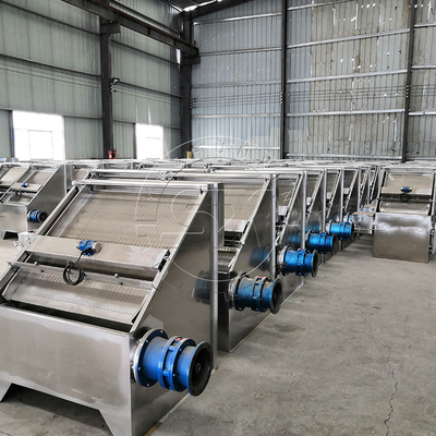 Separador de estrume agrícola YSX Separador de líquidos e sólidos de tela inclinada com capacidade de 40 m3/h