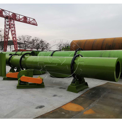 Remova a umidade do fertilizante granulado com a nossa máquina secadora rotativa de 26000 kg de peso