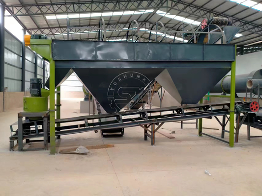 Equipamento rotativo de secagem para método de trabalho na linha de produção de fertilizantes fosfatados