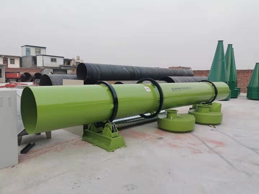 Máquina de granulação de fertilizantes de rolos duplos 380v YSX com secador de tambor e ângulo de instalação 3-5