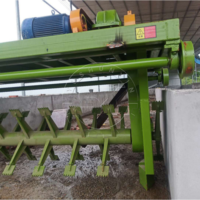 Fabricação de fertilizantes orgânicos Transformador de composto de canal para tratamento de estrume animal de 5 a 20 t/h
