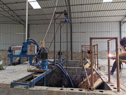 Máquina de separação sólido-líquido de 7kw que transforma estrume animal em fertilizante orgânico