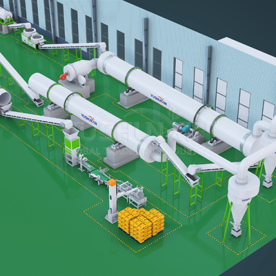 Máquina rotativa de secagem de serrada YSX para queimador de pellets de madeira de biomassa