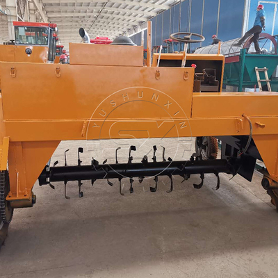 Máquina de transformação de composto YSX para compostagem rápida Velocidade de trabalho 7,5-8 m/min 400-500 m3/h