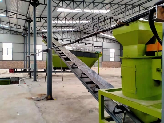 Linha de produção de fertilizantes de alta eficiência para composto de esterco de avicultura