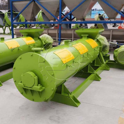 Máquina de granulação húmida de fertilizantes orgânicos com capacidade de 1-6 t/h e peso de 5100 kg