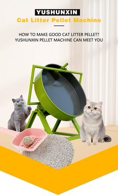 Granulador YSX para produção de grânulos de areia de gato/bentonita na fábrica