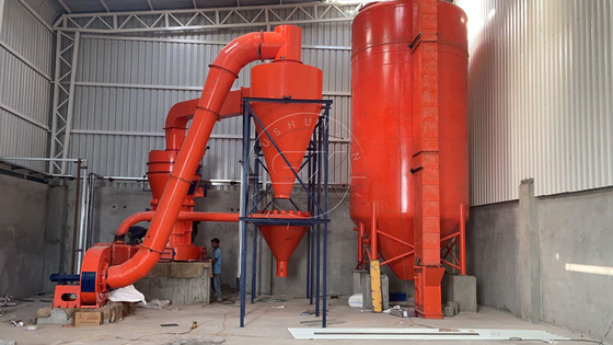 55kW Power Stone Powder Grinder Plant Production Line para produção de pó de pedra fácil