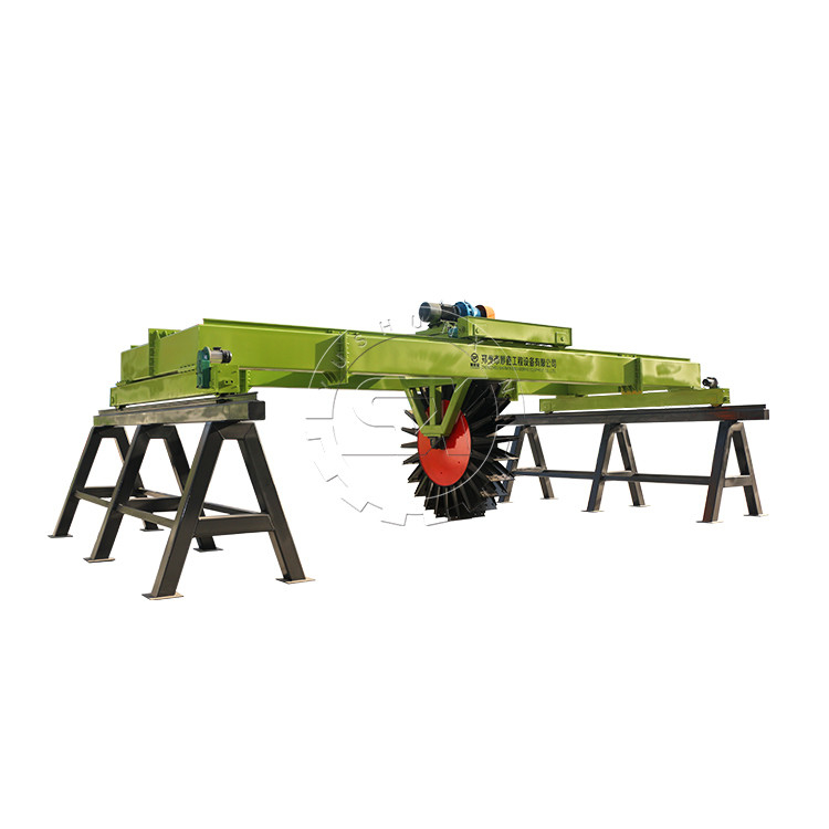Turner de composto automático de roda A solução perfeita para fermentação de esterco animal