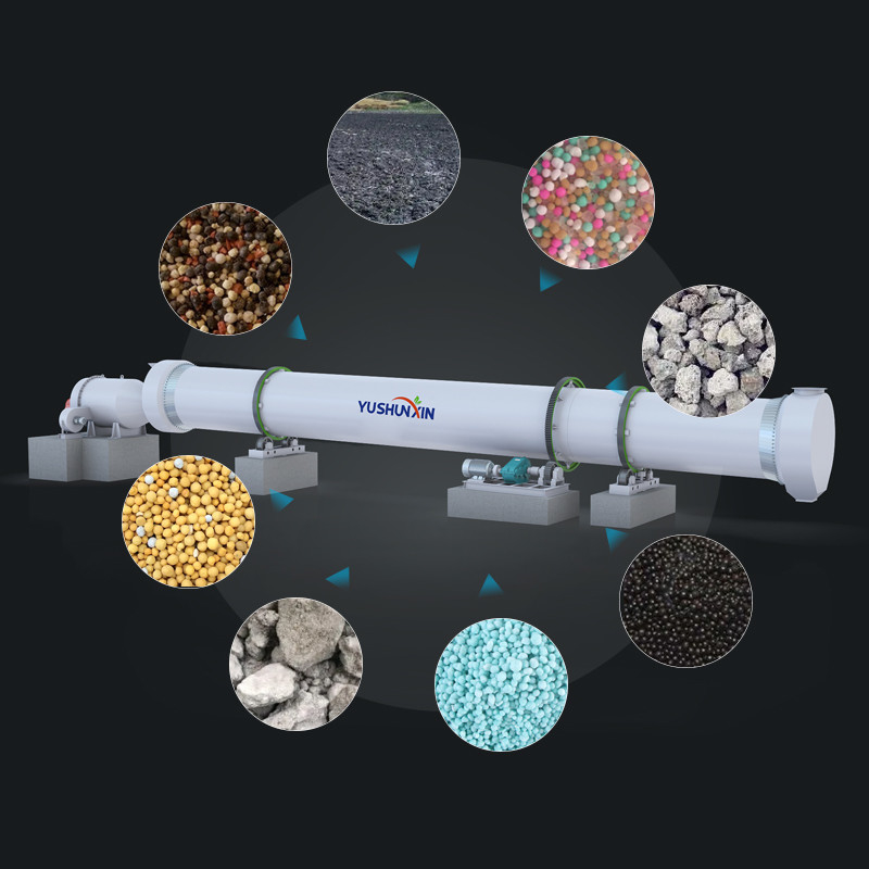 Equipamento de secagem de grânulos da linha de produção de fertilizantes orgânicos com função de secagem