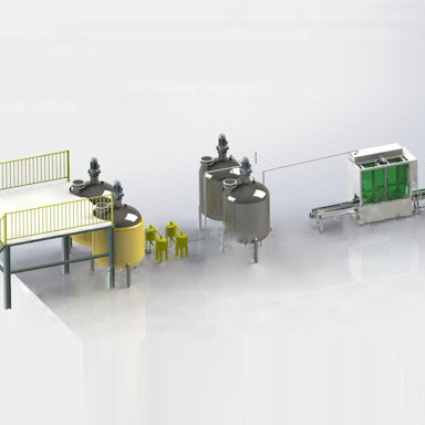 Linha de produção de fertilizantes líquidos de capacidade de 1-8 t/h para personalização confiável